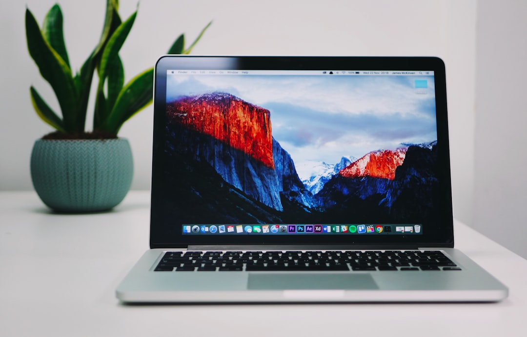modern office laptop