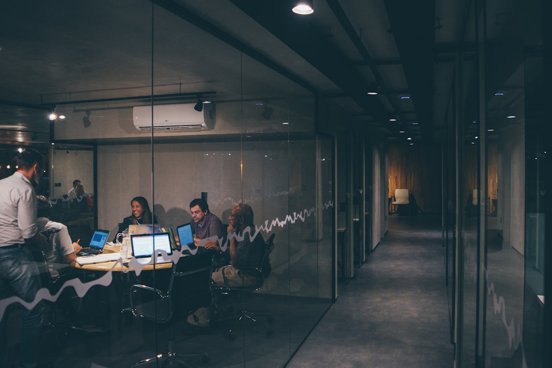 office team working