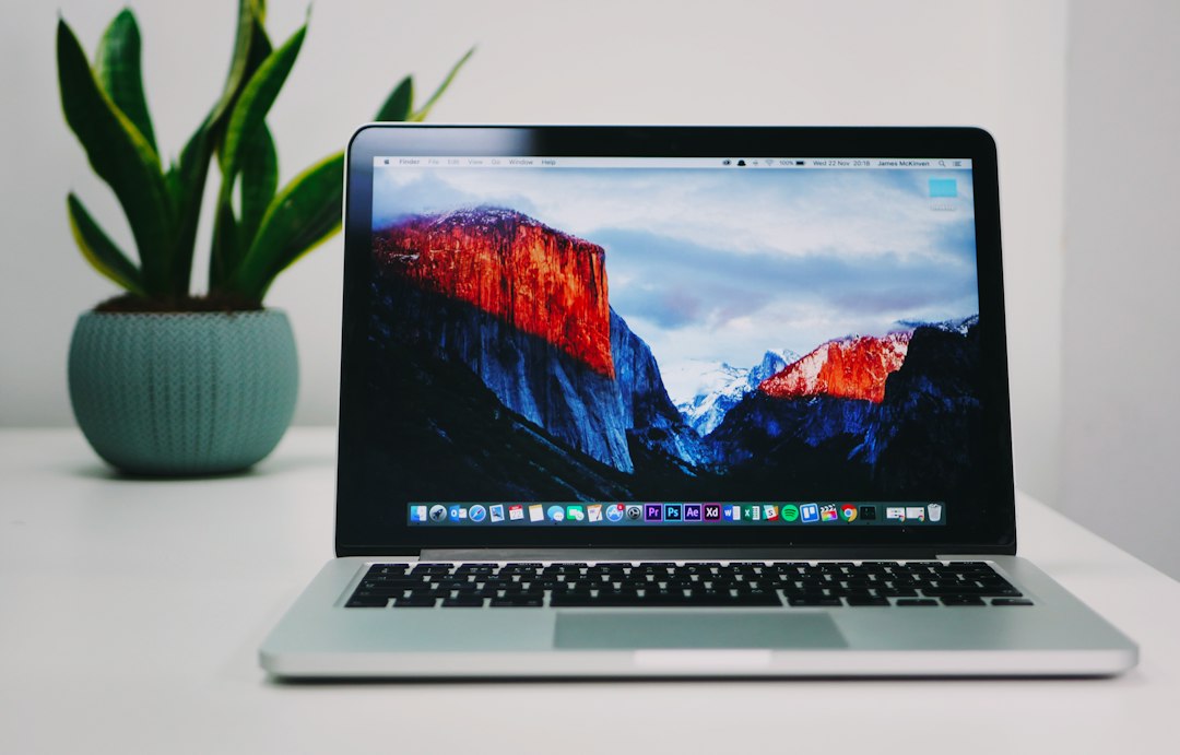 modern office laptop