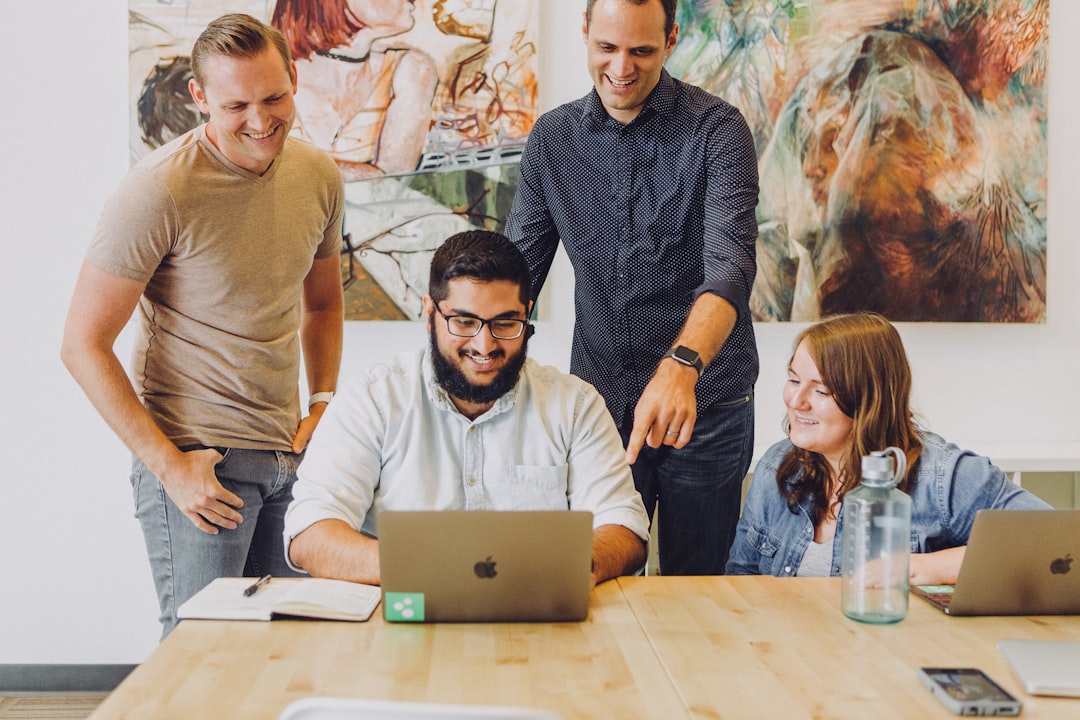 office team working