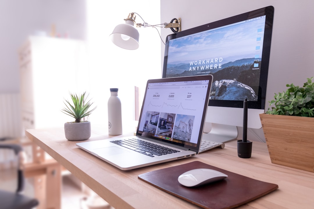 modern office laptop